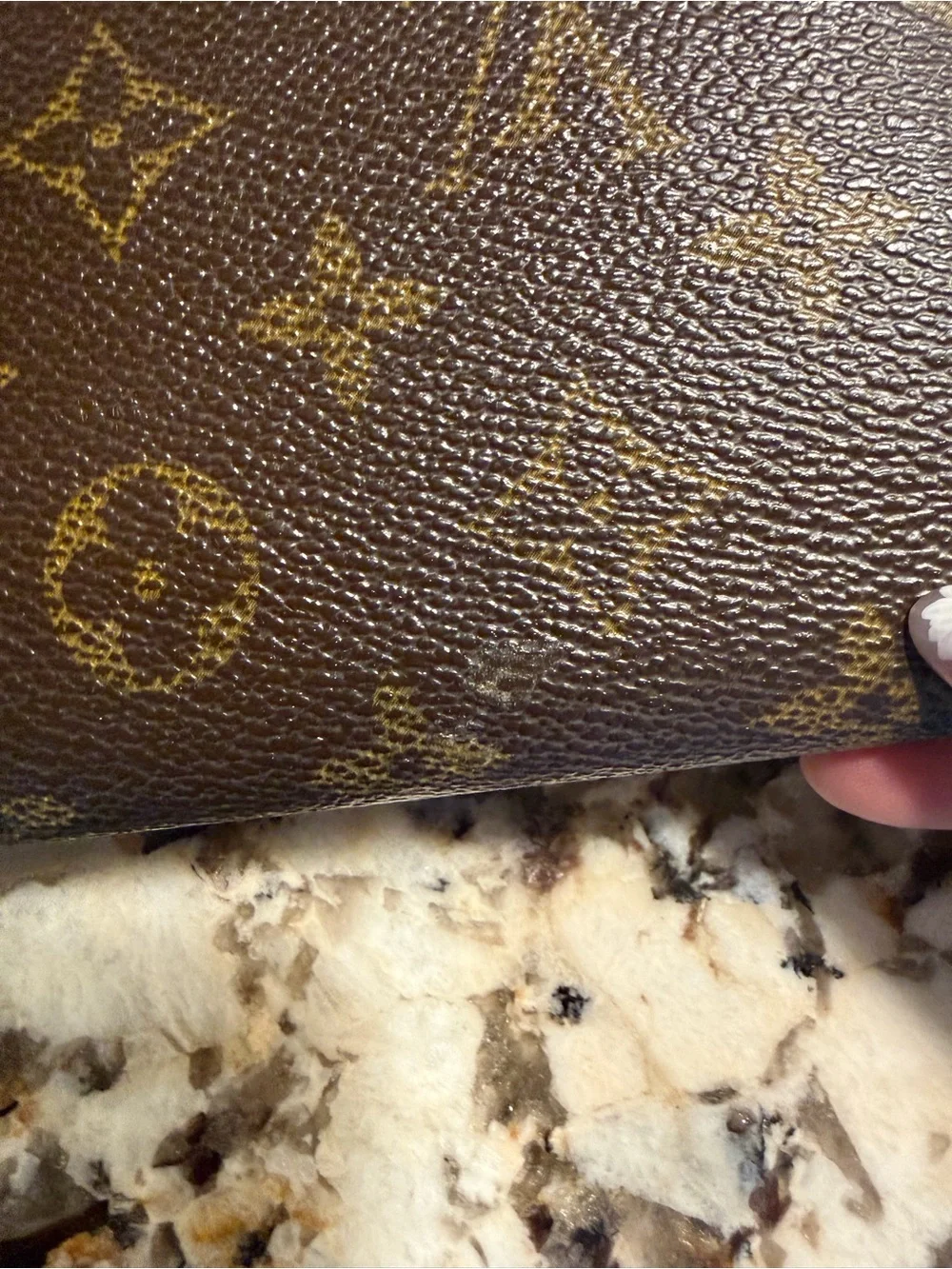Louis Vuitton LV Authentic Brown Monogram Continental Wallet Gold Vintage